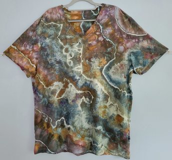 2XL Bamboo V-neck T-Shirt, Stormy Sands