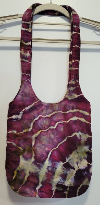 Shoulder Bag, Purple & Sage Geode