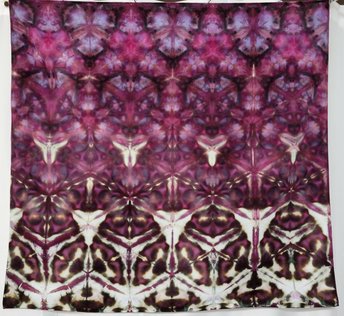 Bandana, Black Cherry Shibori