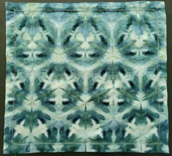 Napkin, Cotton/Linen, Marine Shibori