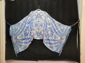 Shawl, Cornflower Jeans