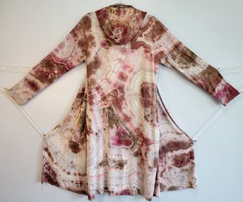 XL Hooded Duster, Winter Berries
