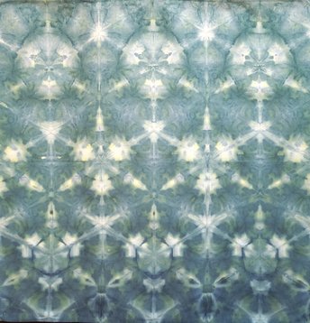 Bandana, Medium, Teal Sea Shibori 