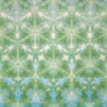 Bandana, Medium, Teal Garden Shibori