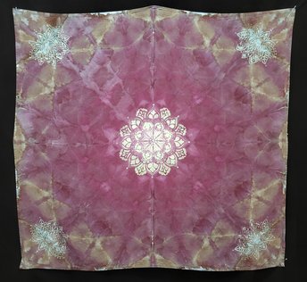 Shawl/Tapestry/Tablecloth, Rayon, Shibori Mandala