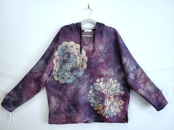2XL V-Neck Hoodie, Cosmic Mandala