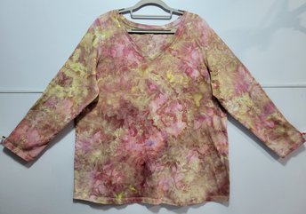 18/20 L(XL) V-Neck 3/4 Sleeve, Enchanted Sunset