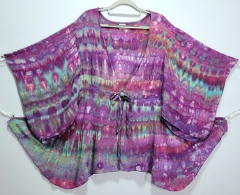 2X Kimono Sleeve Top, Strawberry Skies Arashi