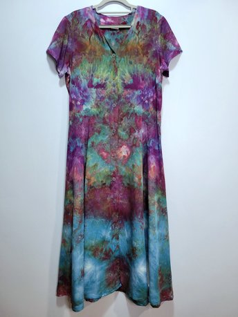 L Button-Up Dress, Defiance Flora
