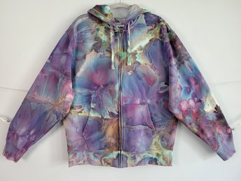 L Oversized Zip-up Hoodie, Strawberry Skies