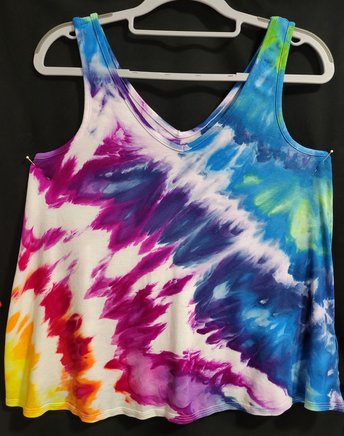 S Petite Luxe Tank, Rainbow Twist