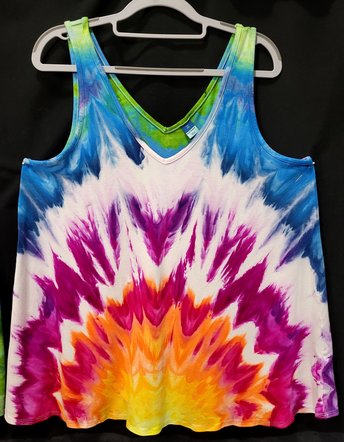 XL Tall Luxe Tank, Rainbow Twist