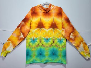 L Hooded T-shirt, Fall Shibori