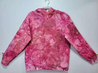 Youth XL Hoodie, Pink Watercolor