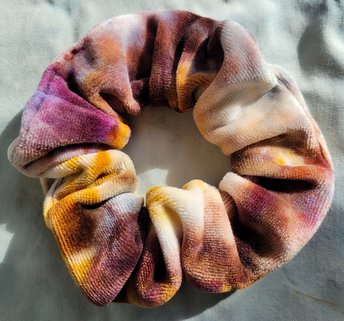 Scrunchie, Bamboo Velvet, Golden Plum