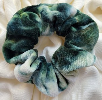 Scrunchie, Bamboo Velvet, Hunter