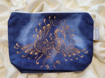 6" x 4.5" Zip Pouch, Norse Bird