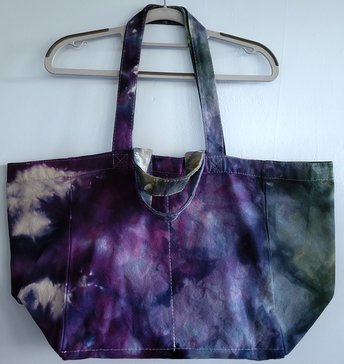 Tote Bag, Grocery or Craft, Cool Spectrum