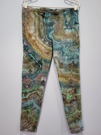 XL Bamboo Pocket Leggings, Teal Desert