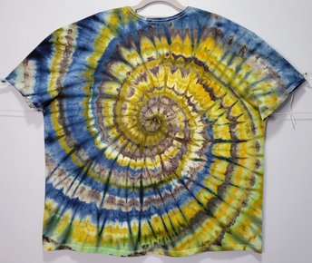 3XL Unisex V-Neck Hanes, Mossy Wood & Water