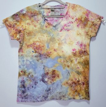 L V-neck, Sunset Sky Watercolor