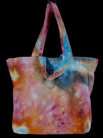 Tote, 6 Pocket Grocery, Watercolor #5