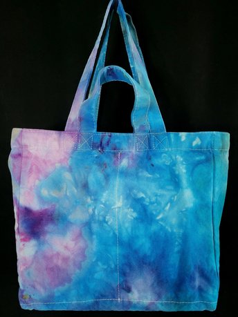 Tote, 6 Pocket Grocery, Watercolor #4