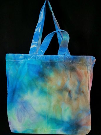 Tote, 6 Pocket Grocery, Watercolor #3