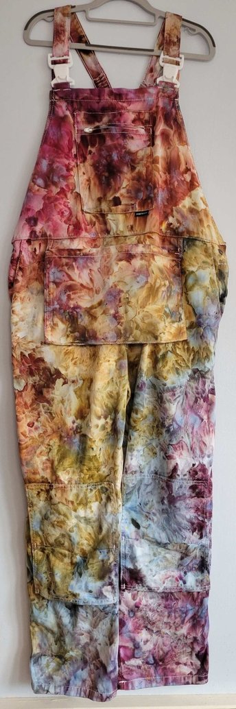 XL Painter's Overalls, Earthy Rainbow
