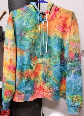 2XL Zip Front Bamboo Viscose Hoodie (fits like XL)