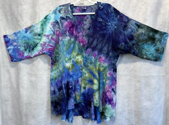3X Kimono Jacket, Monet Swirl