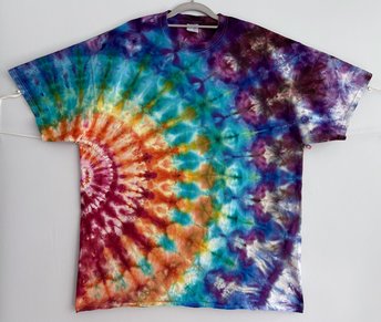 2XL Tall Unisex T-Shirt, Rainbow Ripple