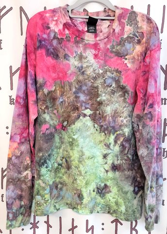 Medium Unisex T-shirt, Garden Path Watercolor