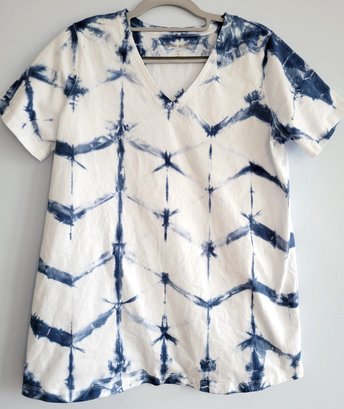 M 14/16 V-neck T-shirt, WomenWithin V-neck, Shibori