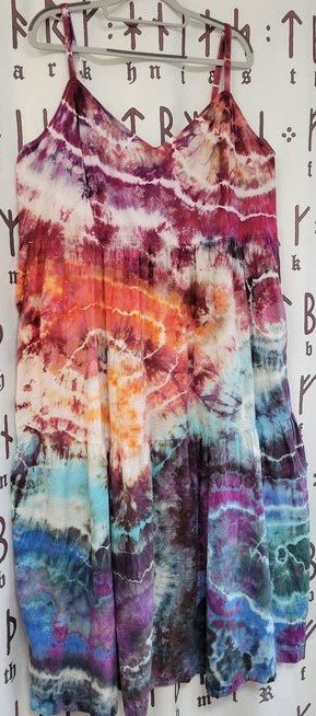 XL Cami Maxi Dress, Multicolored Geode