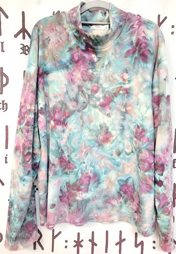 XL Women's Mock Neck, Stormy Sky
